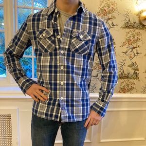 SuperDry Men button up shirt Med